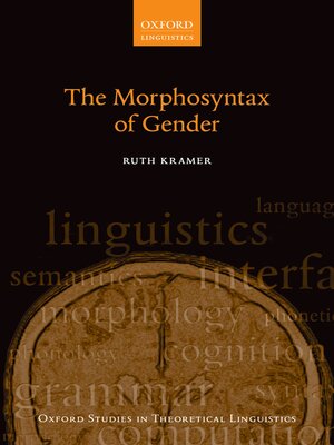 cover image of The Morphosyntax of Gender